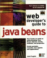 Cover of: Web developer's guide to JavaBeans by Jalal Feghhi