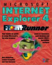Cover of: Microsoft Internet Explorer 4 FrontRunner by Mary Millhollon, Luanne O'Loughlin, Toni Zuccarini