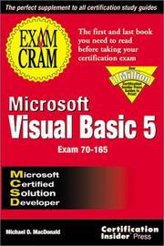 Cover of: Microsoft Visual Basic 5 exam cram