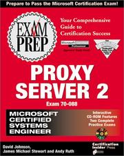 Cover of: Proxy Server 2 by Johnson, David