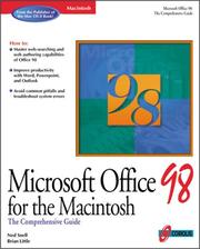 Cover of: Microsoft Office 98 for Macintosh: the comprehensive guide