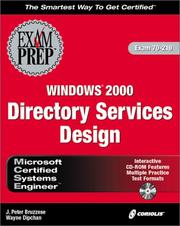 Cover of: MCSE Windows 2000 Directory Services Design Exam Prep (Exam: 70-219)