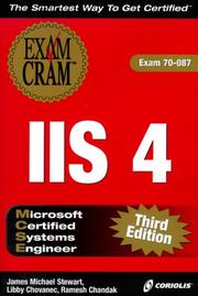 Cover of: MCSE IIS 4 Exam Cram 3E (Exam: 70-087) by James Michael Stewart, Libby Chovanec, Ramesh Chandak