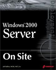 Cover of: Windows 2000 Server On Site by Joli Ballew