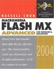 Cover of: Macromedia Flash MX 2004 Advanced for Windows and Macintosh by Russell Chun