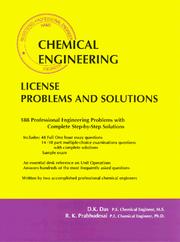 Cover of: Chemical Engineering License Problems and Solutions, 6th ed (Engineering Press at OUP)