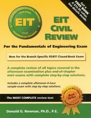 Cover of: EIT civil review by Donald G. Newnan, editor.