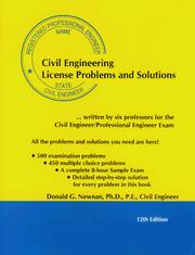 Cover of: Civil Engineering License Problems and Solutions