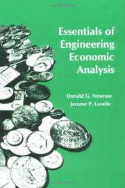 Cover of: Essentials of engineering economic analysis by Donald G. Newnan