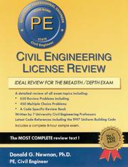 Cover of: Civil engineering license review by Donald G. Newnan ... [et al.].