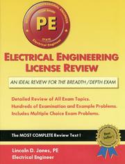 Electrical engineering license review by Lincoln D. Jones