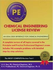 Cover of: Chemical Engineering License Review, 2nd ed--paper (Engineering Press at OUP) by Dilip K. Das, Rajaram K. Prabhudesai
