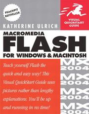 Cover of: Macromedia Flash MX 2004 for Windows and Macintosh | Katherine Ulrich