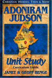Cover of: Adoniram Judson: Curriculum Guide