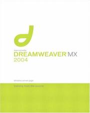 Cover of: Macromedia Dreamweaver MX 2004 : Training from the Source