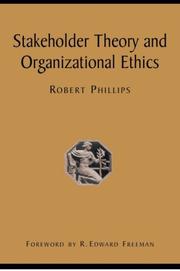 Cover of: Stakeholder Theory and Organizational Ethics