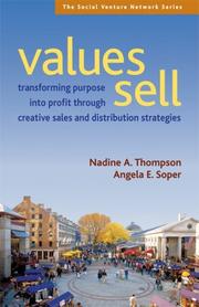 Cover of: Values Sell | Nadine A Thompson