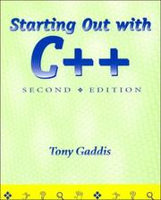 Starting Out w/C++ 2nd Edition (With CdRom) by Tony Gaddis