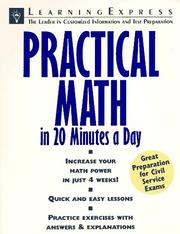 Cover of: Practical math in 20 minutes a day