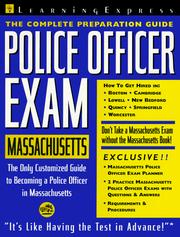 Cover of: Police Officer Exam Massachusetts (Learning Express Law Enforcement Series Massachusetts)