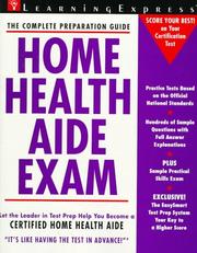 Cover of: Home health aide exam. | 