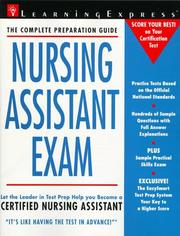 Cover of: Nursing assistant exam.