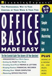 Cover of: Office basics made easy