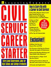 Cover of: Civil service career starter.