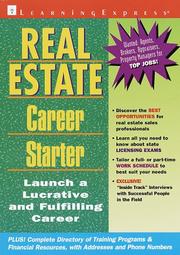 Cover of: Real estate career starter by Mary Masi, Mary Masi