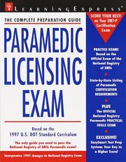 Cover of: Paramedic Liscensing Exam (Paramedic Exam)