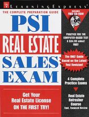 Cover of: PSI real estate sales exam. by 