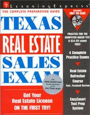 Cover of: Texas real estate sales exam.
