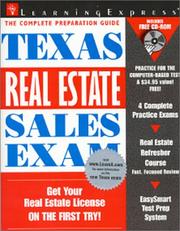 Cover of: Texas real estate sales exam. by 