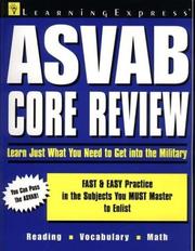Cover of: ASVAB core review.
