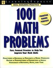 Cover of: 1001 math problems.