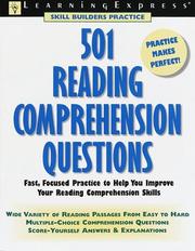 Cover of: 501 reading comprehension questions.