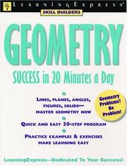 Geometry success in 20 minutes a day by Debbie Thompson, Debbie Y. Thompson, LearningExpress Editors