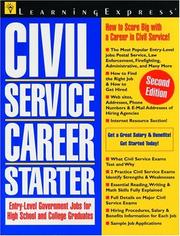 Cover of: Civil service career starter.