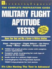 Cover of: Military Flight Aptitude Test by LearningExpress Editors