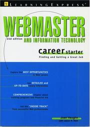 Cover of: Webmaster Career Starter