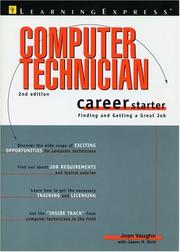 Cover of: Computer Tech Career Starter by Joan Vaughn