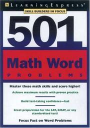 Cover of: 501 math word problems.