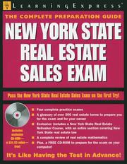 Cover of: New York Real Estate Sales Exam