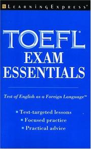 Cover of: TOEFL exam essentials by LearningExpress.