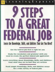 Cover of: 9 Steps To A Great Federal Job (Civil Service Exam Preparation) | LearningExpress Editors