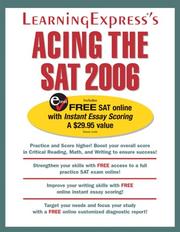 Cover of: Acing the Sat 2006 (Acing the Sat)