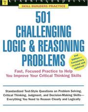 Cover of: 501 challenging logic & reasoning problems.