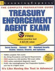 Cover of: Treasury Enforcement Agent Exam, 2nd Edition (Treasury Enforcement Agent Exam)