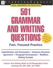 Cover of: 501 Grammar & Writing Questions, 3rd Edition (501 Grammar and Writing Questions)