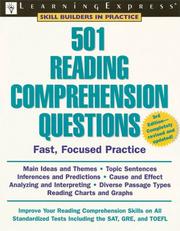 Cover of: 501 Reading Comprehension Questions, 3rd Edition (Skill Builders in Practice)